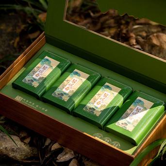 24新款碧螺春绿茶茶叶礼盒空盒高档头采明前绿茶一斤四罐包装厂家